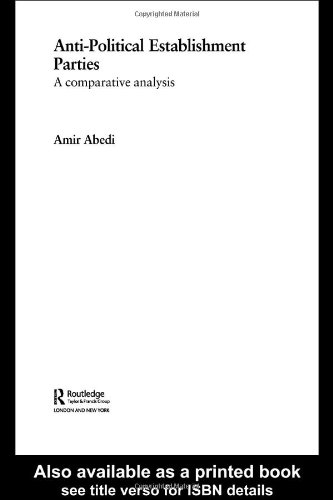 Antipolitical Establishment Parties A Comparative Analysis Extremism And Democracy 1st Edition Amir Abedi