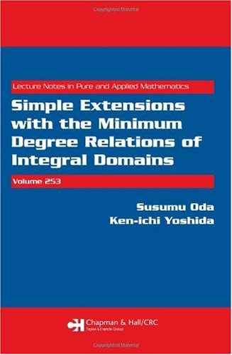 Simple Extensions With The Minimum Degree Relations Of Integral Domains 1st Edition Susumu Oda