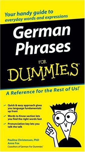 German Phrases For Dummies 1st Edition Paula Christensen Anne Fox