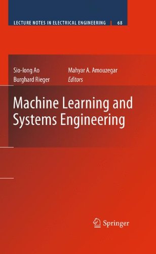 Machine Learning And Systems Engineering 1st Edition Sioiong Ao