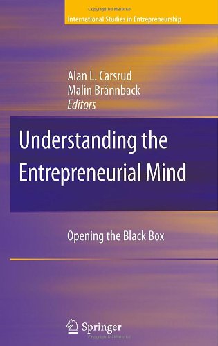 Understanding The Entrepreneurial Mind Opening The Black Box 1st Edition Evan Douglas Auth