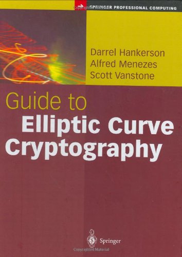 Guide To Elliptic Curve Cryptography 1st Edition Darrel Hankerson