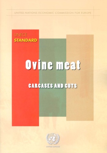 Unece Standard Ovine Meat Carcases And Cuts United Nations