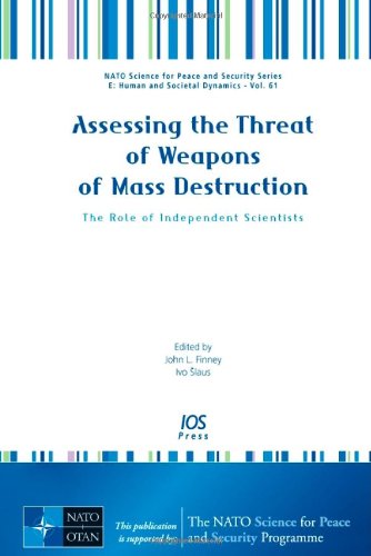 Assessing The Threat Of Weapons Of Mass Destruction The Role Of Independent Scientists Volume 61 Nato Science For Peace And Security Series E Human And Security E Human And Social Dynamics Jl Finney And I Slaus