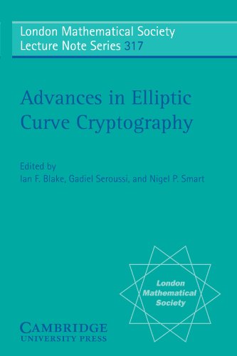 Advances In Elliptic Curve Cryptography 2nd Ian F Blake