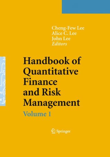 Handbook Of Quantitative Finance And Risk Management 1st Edition Weipeng Chen