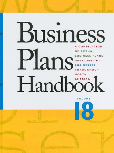 Business Plans Handbook Volume 18 18th Edition Lynn M Pearce