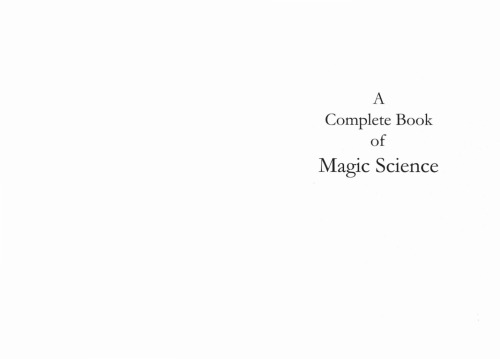 A Complete Book Of Magic Science First Edition Frederick Hockley