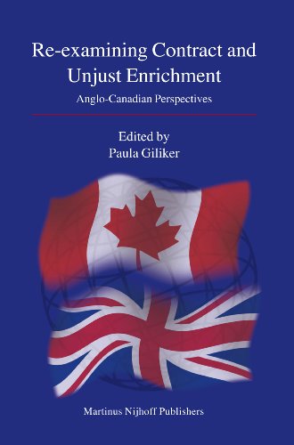 Reexamining Contract And Unjust Enrichment Giliker P Ed