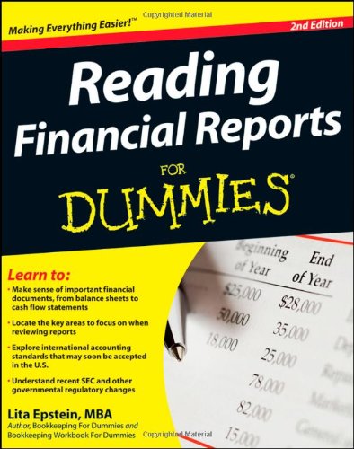 Reading Financial Reports For Dummies 2nd Edition Lita Epstein