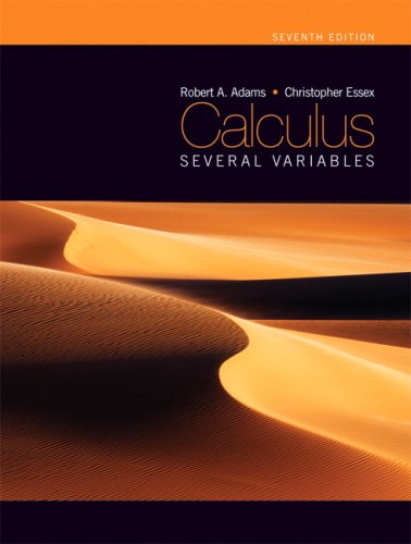 Calculus Several Variables Seventh Edition 7th Revised Edition Robert A Adams