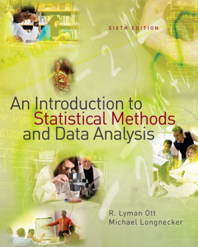 An Introduction To Statistical Methods And Data Analysis 6th Edition R Lyman Ott