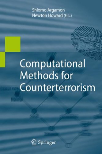 Computational Methods For Counterterrorism 1st Edition Ophir Frieder Auth