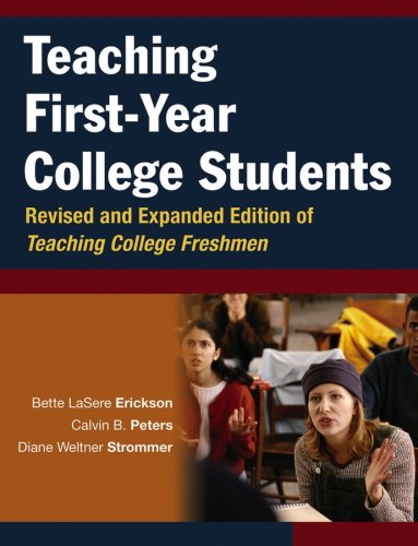 Teaching Firstyear College Students Josseybass Higher And Adult Education Rev Exp Bette Lasere Erickson