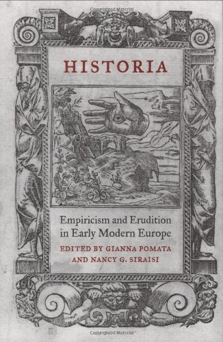 Historia Empiricism And Erudition In Early Modern Europe Transformations Studies In The History Of Science And Technology Gianna Pomata Editor