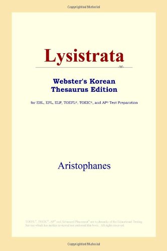 Lysistrata Websters Korean Thesaurus Edition Aristophanes