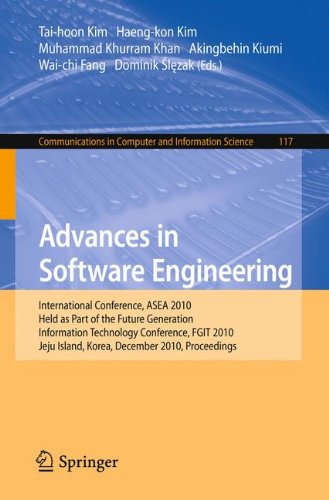 Advances In Software Engineering International Conference Asea 2010 Held As Part Of The Future Generation Information Technology Conference Fgit 2010 Jeju Island Korea December 1315 2010 Proceedings 1st Edition Amjad M Daoud Auth