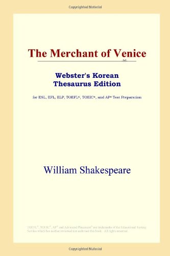 The Merchant Of Venice Websters Korean Thesaurus Edition William Shakespeare