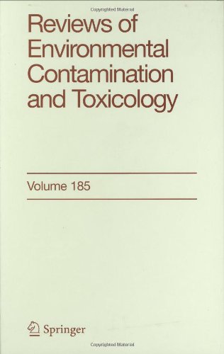 Reviews Of Environmental Contamination And Toxicology Volume 185 Reviews Of Environmental Contamination And Toxicology 1st Edition Gw Ware Ed