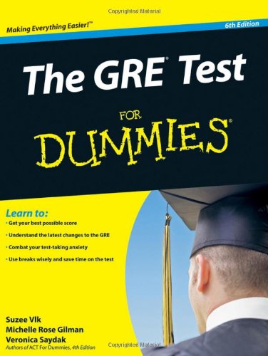 The Gre Test For Dummies 6th Edition For Dummies Career Education 6th Edition Suzee Vlk