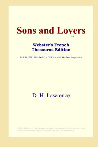 Sons And Lovers Websters French Thesaurus Edition D H Lawrence