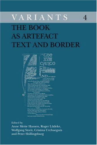 The Book As Artefact Text And Border Variants 4 A M Hansen