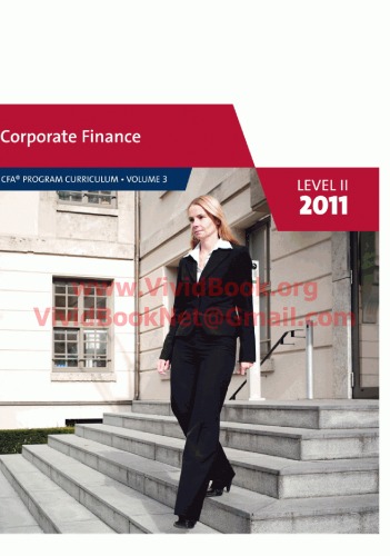 2011 Cfa Program Curriculum Level 2 Volume 3 Cfa Institute