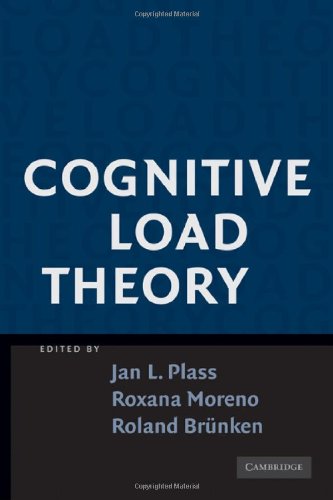 Cognitive Load Theory 1st Edition Plass Jan L Moreno Roxana