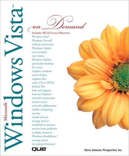Microsoft Windows Vista On Demand 1st Edition Perspection Inc