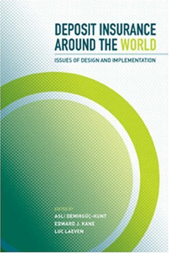 Deposit Insurance Around The World Issues Of Design And Implementation Asl Demirgkunt