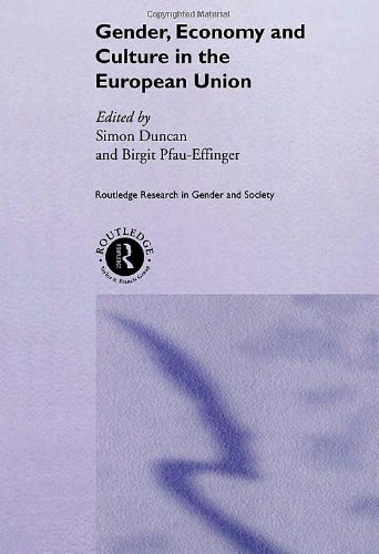 Gender Economy And Culture In The European Union Routledge Research In Gender And Society 1st Edition Simon Duncan