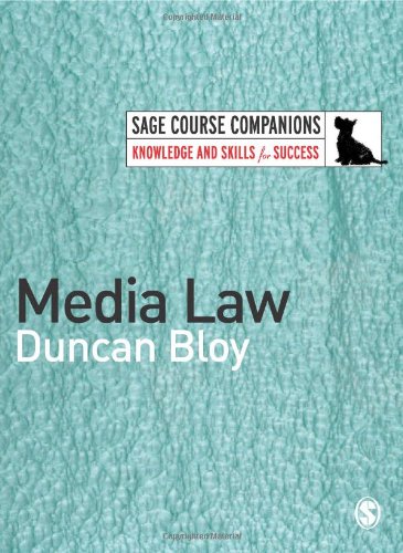 Media Law Sage Course Companions Duncan Bloy