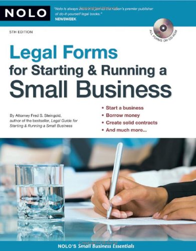 Legal Forms For Starting Running A Small Business Fifth Edition 5th Fred S Steingold