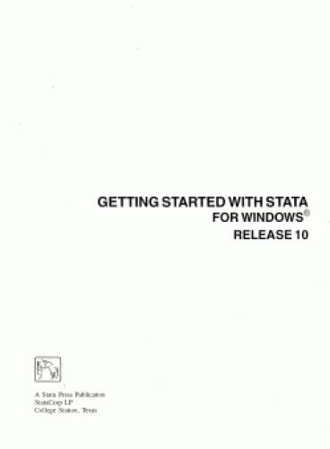 Getting Started With Stata For Windows Stata Coporation