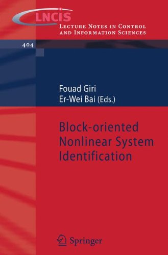 Blockoriented Nonlinear System Identification 1st Edition Erwei Bai