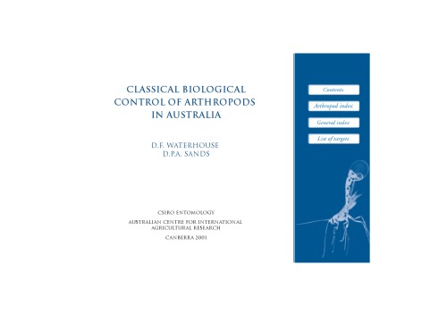 Classical Biological Control Of Arthropods In Australia Aciar Monographs Df Waterhouse
