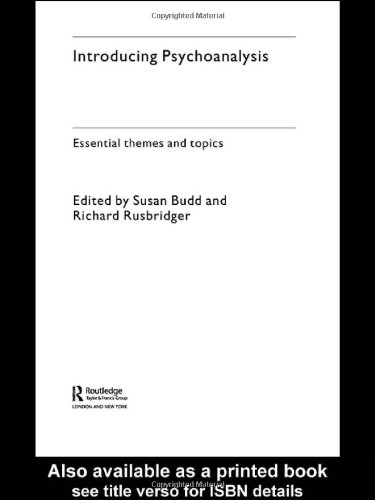 Introducing Psychoanalysis Essential Themes And Topics 1st Edition Susan Budd
