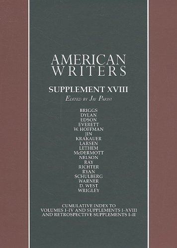 American Writers Supplement Xviii 18th Edition Jay Parini