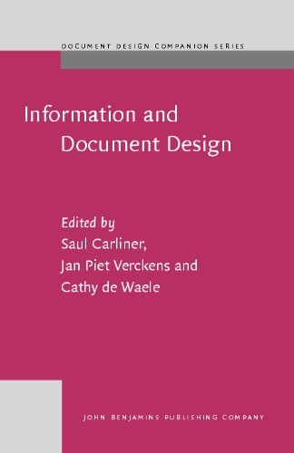 Information And Document Design Varieties On Recent Research Document Design Companion Series Information Design Conference
