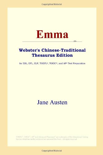 Emma Websters Chinesetraditional Thesaurus Edition Jane Austen