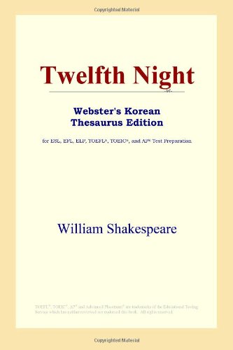 Twelfth Night Websters Korean Thesaurus Edition William Shakespeare