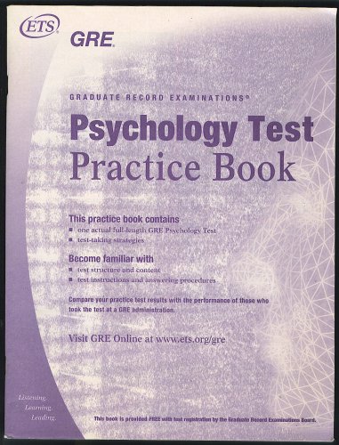 Gre Psychology Test Practice Book Educational Testing Service
