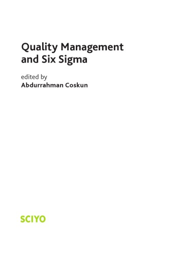 Quality Management And Six Sigma Abdurrahman Coskun