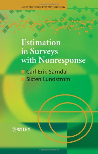 Estimation In Surveys With Nonresponse Wiley Series In Survey Methodology 1st Edition Carlerik Srndal