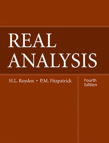 Real Analysis Fourth Edition 4 2010 China Printing Hl Royden