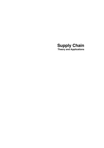 Supply Chain Theory and Applications 1st Edition by Dr Hokey Min ISBN 9798424172304