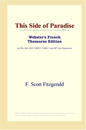 This Side Of Paradise Websters French Thesaurus Edition F Scott Fitzgerald