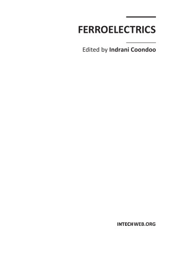 Ferroelectrics Indrani Coondoo