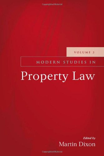 Modern Studies In Property Law Volume 5 Martin Dixon