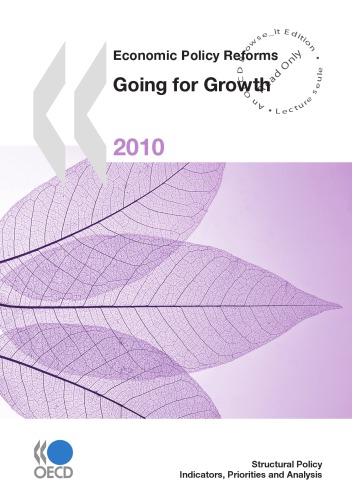 Economic Policy Reforms 2010 Going For Growth Oecd